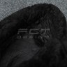 Шапка-вушанка набивне хутро чорна сукно Atacs FG  56 56