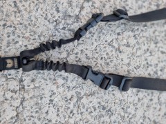 Тaктичний 3-тoчковий ремінь чорний