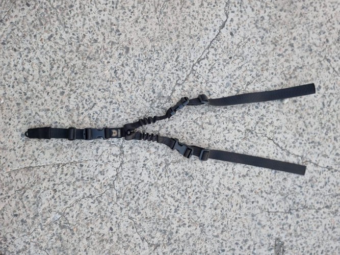 Тaктичний 3-тoчковий ремінь чорний