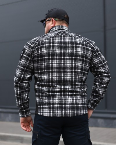 Тактична мілітарі Сорочка FCT утеплена в клітинку Чорна (6 номер) 40-42/3 40-42/3