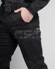 Штани джинси тактичні стрейч чорні