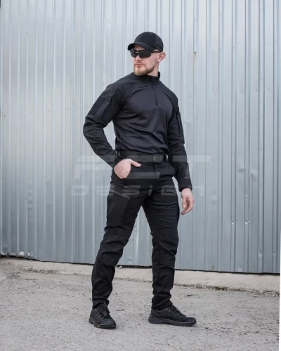Брюки джинсы тактические стрейч черные 42