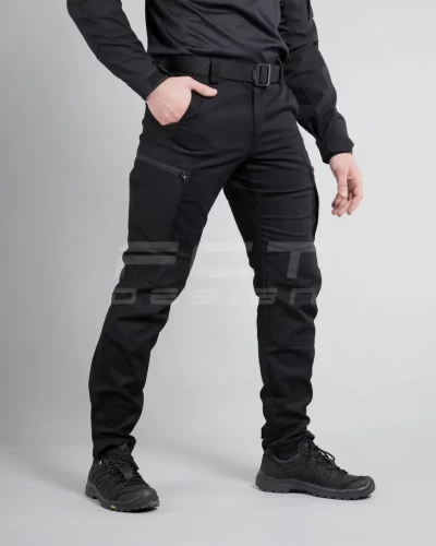 Брюки джинсы тактические стрейч черные 42