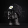 Шапка флисовая соты Гексагон Полиции с кокардой Черная 56