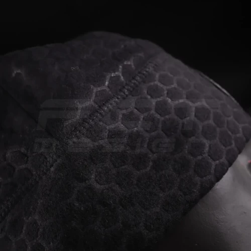 Шапка флісова соти Гексагон Поліції з кокардою Чорна 56 56