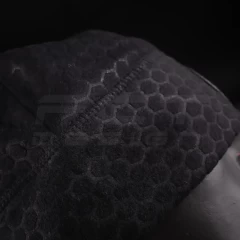 Шапка флісова соти Гексагон Поліції з кокардою Чорна