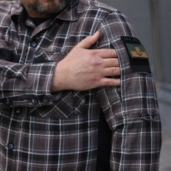Тактична мілітарі Сорочка FCT Blackbeard демісезон в клітинку Коричнева (2 номер)