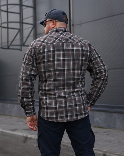 Тактична мілітарі Сорочка FCT Blackbeard демісезон в клітинку Коричнева (2 номер) 40-42/3 40-42/3