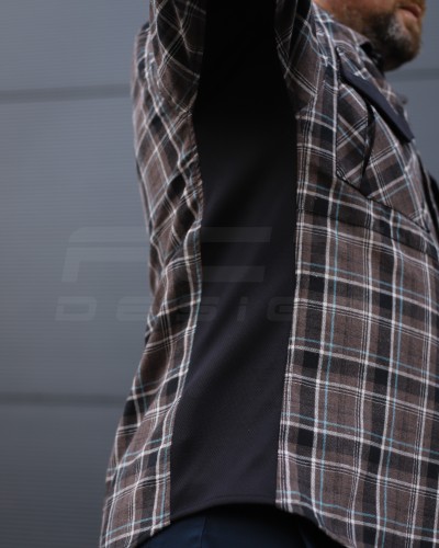 Тактична мілітарі Сорочка FCT Blackbeard демісезон в клітинку Коричнева (2 номер) 40-42/3 40-42/3