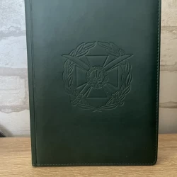 Блокнот дневник ВСУ хаки А5 слепое тиснение недатировано