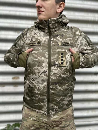Куртка зимова Хантер Дюспо синтепон піксель ЗСУ 40-42/3 40-42/3