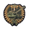Шеврон/патч резиновый ПВХ "Артиллерия 300-30-3" койот 