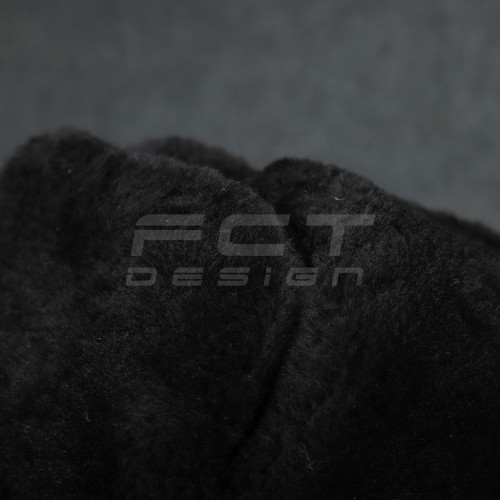 Шапка-вушанка натуральне хутро синя (54, 55, 56) 54 54