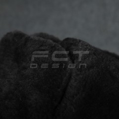 Шапка-вушанка натуральне хутро синя (54, 55, 56)