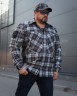 Тактична мілітарі Сорочка FCT демісезон утеплена в клітинку Бежево-синя (34 номер) 40-42/3 40-42/3