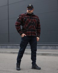 Тактична мілітарі Сорочка FCT утеплена в клітинку Червона (7 номер)