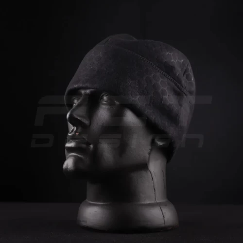 Шапка флісова соти Гексагон Чорна 56 56