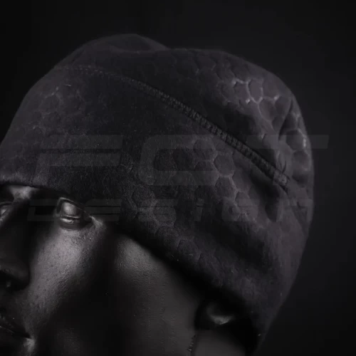 Шапка флісова соти Гексагон Чорна 56 56