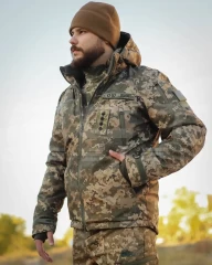 Куртка Хантер Софтшелл Зимова піксель ЗСУ