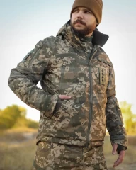 Куртка Хантер Софтшелл Зимова піксель ЗСУ