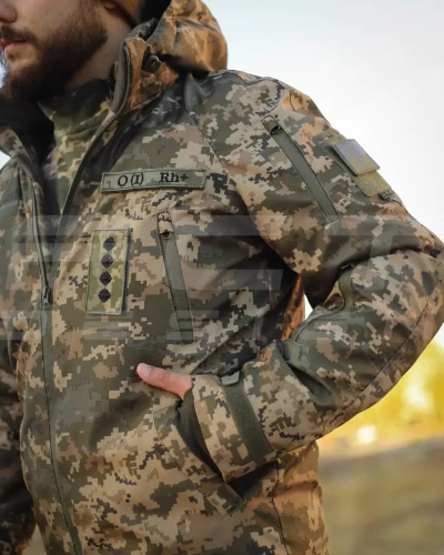 Куртка Хантер Софтшелл Зимова піксель ЗСУ 40-42/3 40-42/3