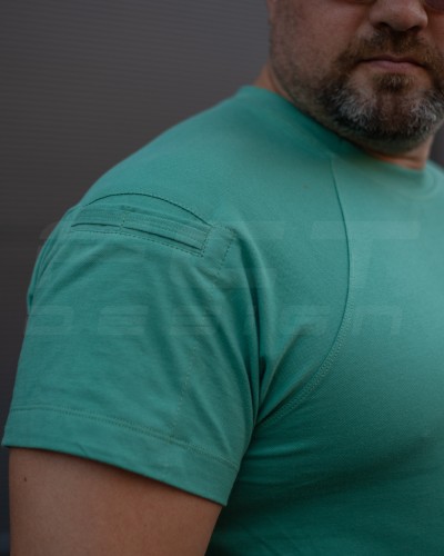 Футболка тактична Комбат з кишенею Zara Ментол 42 42