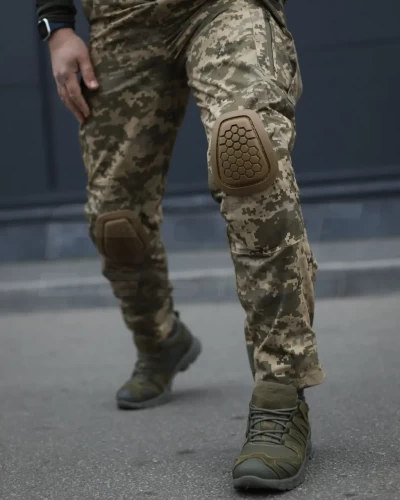 Штани зимові з наколінниками тактичні Корд Gen 2 на флісі піксель ЗСУ 44 44