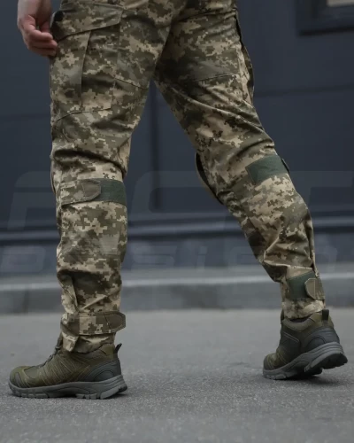 Штани зимові з наколінниками тактичні Корд Gen 2 на флісі піксель ЗСУ 44 44