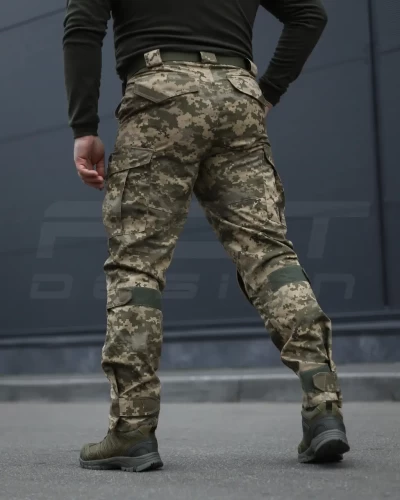 Штани зимові з наколінниками тактичні Корд Gen 2 на флісі піксель ЗСУ 44 44