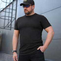 Футболка тактична Комбат Лакоста чорна