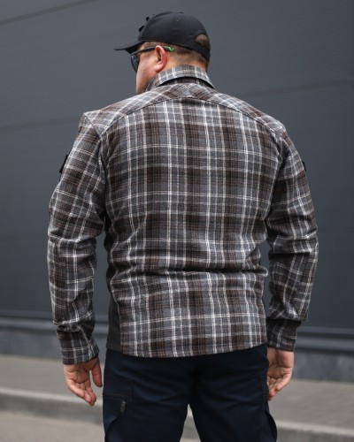 Тактична мілітарі Сорочка FCT утеплена в клітинку Графіт (8 номер)  40-42/3 40-42/3