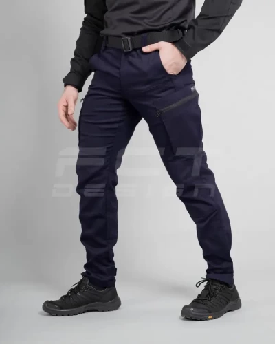 Брюки летние Джинсы темно-синие 42