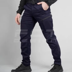 Брюки летние Джинсы темно-синие