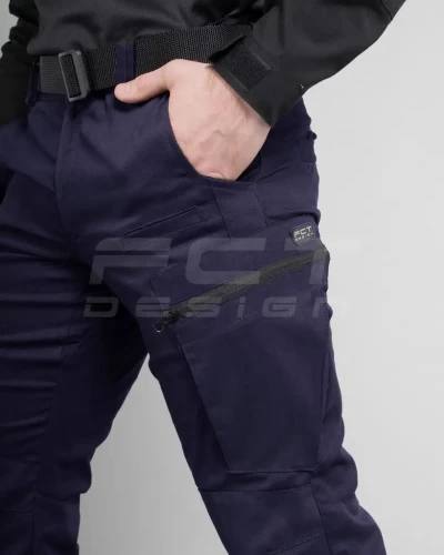 Брюки летние Джинсы темно-синие 42