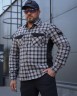 Тактическая милитари Рубашка FCT Blackbeard демисезон в клеточку Серая (10 номер)  40-42/3