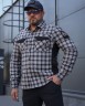 Тактическая милитари Рубашка FCT Blackbeard демисезон в клеточку Серая (10 номер) 40-42/3
