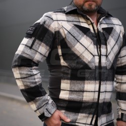 Тактична мілітарі Сорочка FCT демісезон утеплена в клітинку Біло-сіра (12 номер)