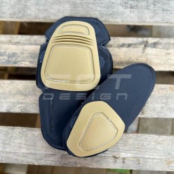 Тактичні налокітники та наколінники вставні для одягу хакі, чорні, койот