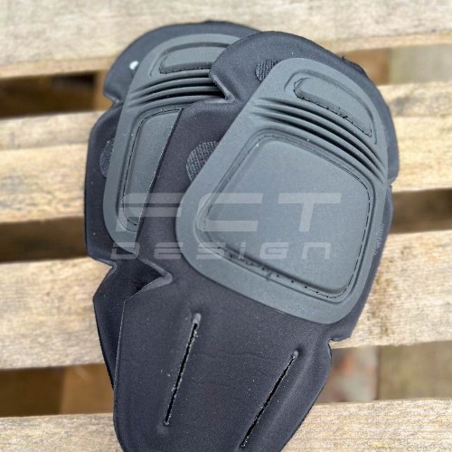 Тактичні  налокітники та наколінники вставні для одягу хакі, чорні, койот