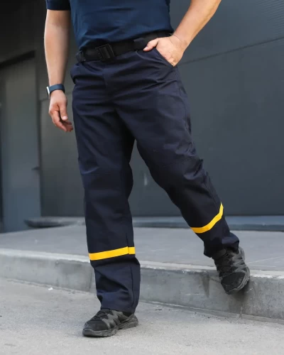 Штани спеціальні тактичні сині для ДСНС рип-стоп зі смугою 42 42