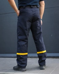 Штани спеціальні тактичні сині для ДСНС рип-стоп зі смугою