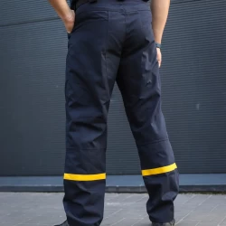 Брюки специальные тактические синие для ДСНС рип-стоп с полосой