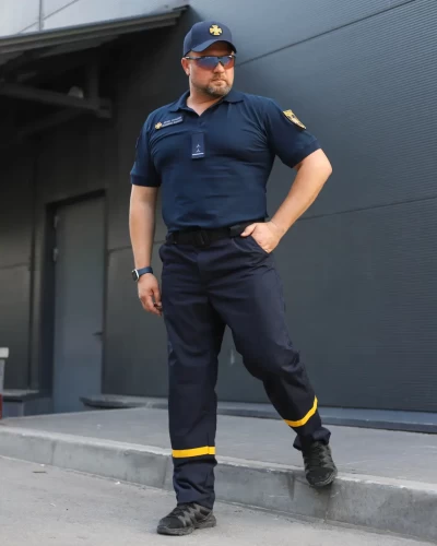 Штани спеціальні тактичні сині для ДСНС рип-стоп зі смугою 42 42