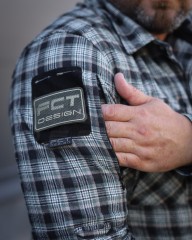 Тактична мілітарі Сорочка FCT Blackbeard демісезон в клітинку Сіро-зелена (11 номер)