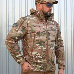 Куртка тактична Альфа Софтшел фліс Мультикам