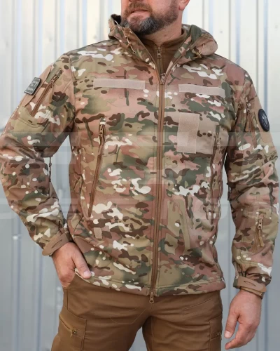 Куртка тактична Альфа Софтшел фліс Мультикам 40-42/3 40-42/3