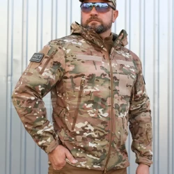 Куртка тактична Альфа Софтшел фліс Мультикам