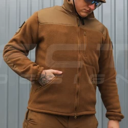 Кофта фліс Койот спрощена з липучками