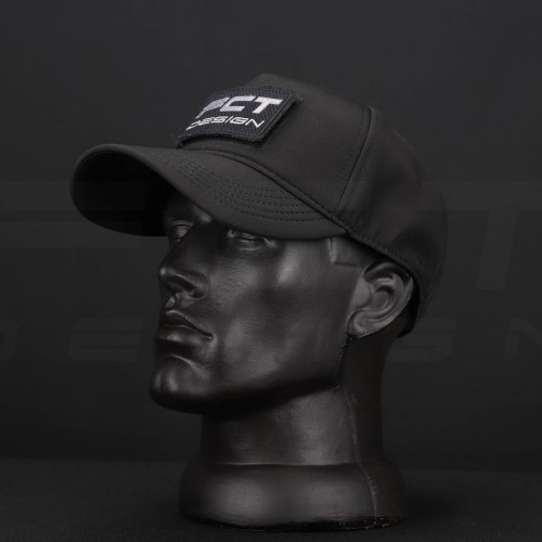 Кепка бейсболка Софтшелл Мілітарі FCT демісезонна чорна 56 56