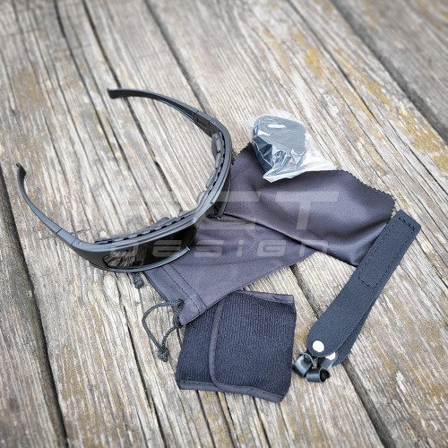 Тактичні балістичні окуляри чорні